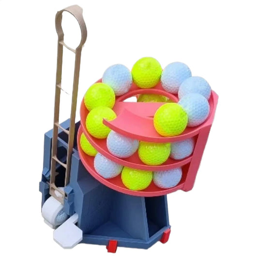 Golf Swing Training Launcher Dispenser Automatic Golf Ball Tee up Machine Non-Powered Golf Simulator for Beginner Teaching Aid